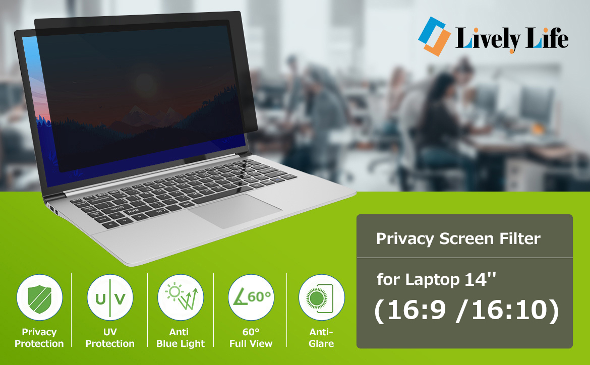 LivelyLife Privacy Screen FiIter For Laptop 14''(16:9/16:10)